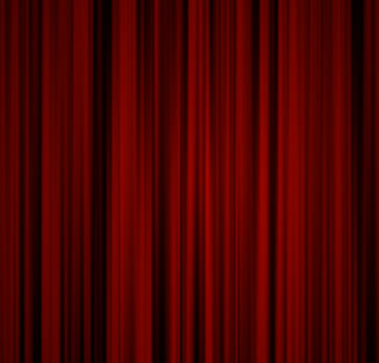 red curtains left